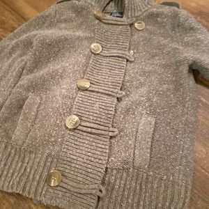 AMERICAN EAGLE Cozy Fall Zip & Button Cable Knit Sweater Cardigan SzM